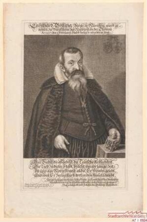 Leonhard Golling (d.Ä.), Bürger in Nürnberg; geb. 1. Februar 1557; gest. 18. Juni 1619