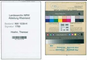 Entnazifizierung Therese Hoehn , geb. 09.10.1895 (Fleischereiinhaberin)