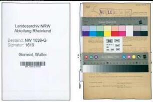 Entnazifizierung Walter Grimsel , geb. 30.03.1914 (Beamter)