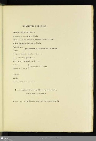 Dramatis Personae