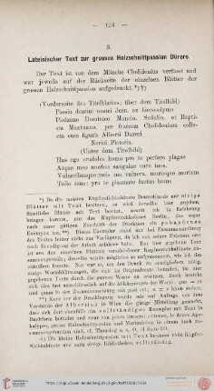 3. Lateinischer Text zur grossen Holzschnittpassion Dürers