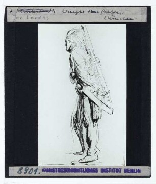 Rembrandt (?), Skizze eines Kriegers (Benesch 4) (unidentifiziert)