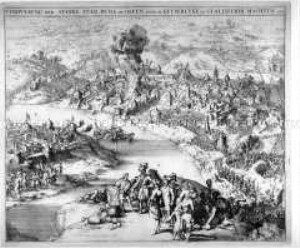 Eroberung der Stadt Buda oder auch Ofen durch die Kaiserlichen und Alliierten Mächte 1686