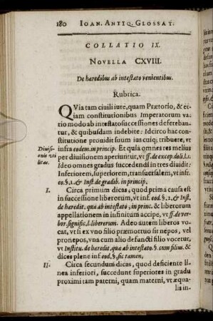 Collatio IX. Novella CXVIII. -