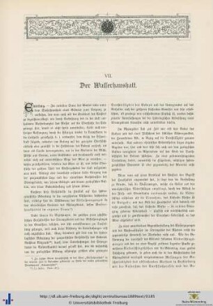 Der Wasserhaushalt.