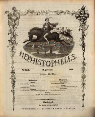 Mephistopheles : politisch-satyrische Wochenschrift mit Illustrationen. 1851 = No. 145 - 196