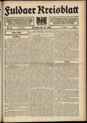 Ausgabe vom Dienstag, den 26. März 1912.