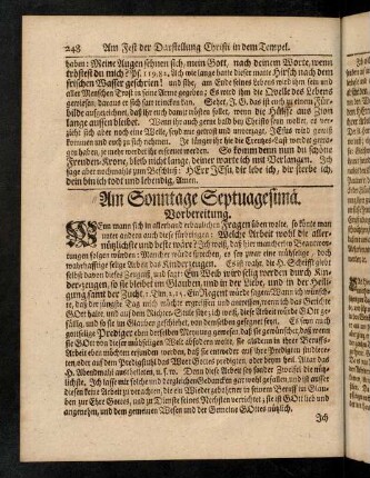 248-252, Vorbereitung, Evangelium, Eingang