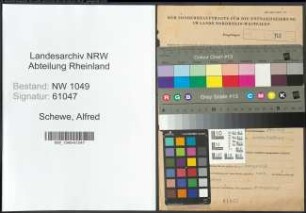 Entnazifizierung Alfred Schewe , geb. 08.06.1902 (Stadtinspektor)