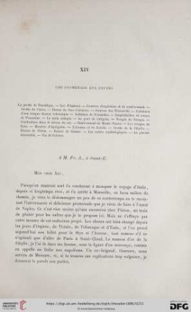 XIV. Une promenade aux enfers