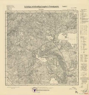 2165 (alte Nr.: 782) Wurchow, Meßtischblatt (4cm - Karte)
