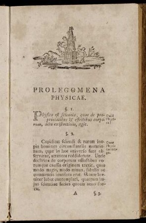 Prolegomena Physicae.