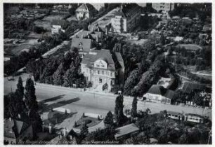 Das Königin-Luise-Haus, Leipzig : orig. Fliegeraufnahme