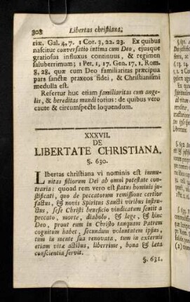 308-321, XXXVII. De Libertate Christiana. XXXVIII. De Unione Mystica Fidelium Cum Deo.