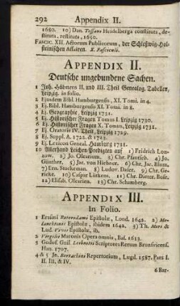 Appendix II.