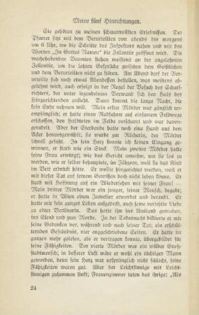 Meine fünf Hinrichtungen