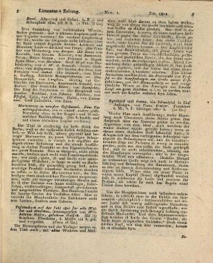 Litteratur-Zeitung. Anzeigen. 1802, Jan./Juni = Nr. 1-24