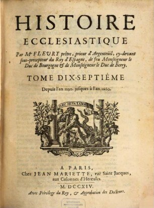 Histoire Ecclesiastique, 17. Depuis l'an 1230 jusques à l'an 1260
