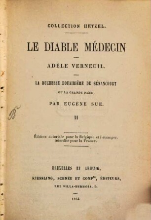Le diable médecin, 2