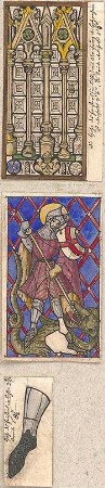 Hoffstadt, Friedrich; Kassette 3: Mappe V.10, Glasmalereien (1264-1268) - Details