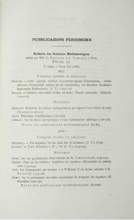 Pubblicazioni periodiche.