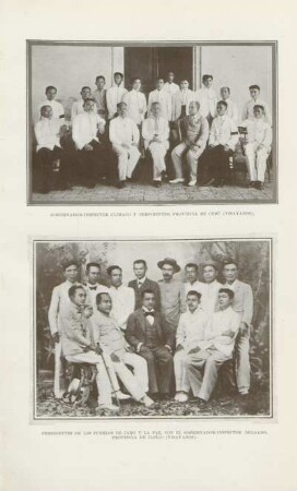Gobernador-inspector Climaco y presidente, provincia de Cébu (Visayanos). Presidentes de los pueblos de Jabo y La Paz, ...