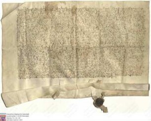 Herman [III.] d. Ä. Riedesel, Erbmarschall zu Hessen, und sein Sohn Herman [IV.] Riedesel d. J. verkaufen für sich und Katherine und Agnese, ihre ...