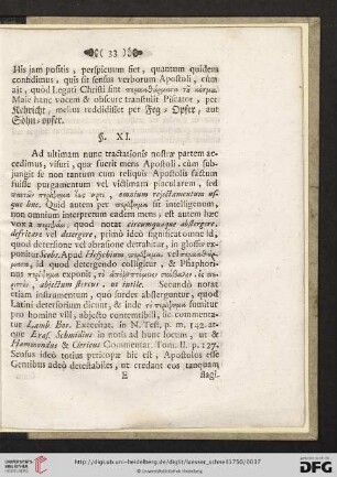 § XI. Significatio vocis […] investigatur