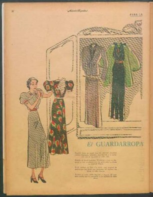 El guardarropa elegante [Dibujos] : Para la mujer