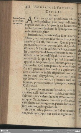 Cap. LII. De cura