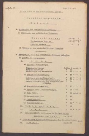 Lageberichte des Reichskommissars für Überwachung der öffentlichen Ordnung, Nr. 42
