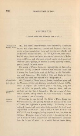Chapter VIII. Straits between Flores and Ombay