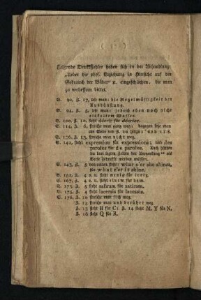 Folgende DruckFehler haben ...