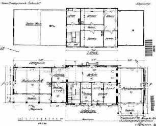 Bad Liebenzell: Empfangsgebäude mit Anbauten Grundrisse EG,1.OG