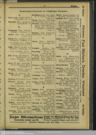 Einwohnerverzeichnis : Alphabetisches Verzeichnis der selbständigen Einwohner