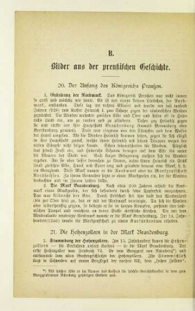 21. Die Hohenzollern in der Mark Brandenburg
