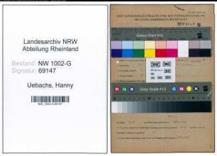 Entnazifizierung Hanny Uebachs, geb. 13.01.1912 ()