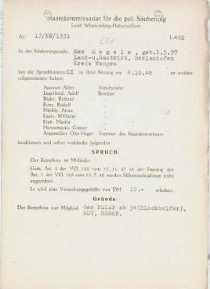 Hegele, Max