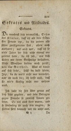 Sokrates und Alcibiades.