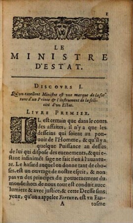 Le ministre d'état