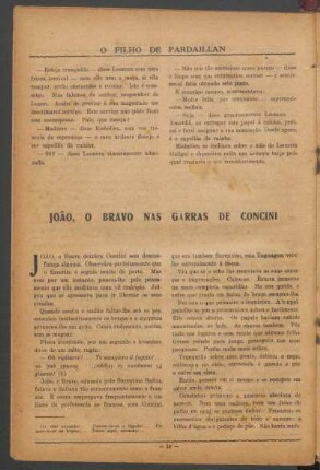 João, o bravo nas garras de Concini