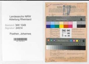 Entnazifizierung Johannes Poethen , geb. 17.07.1898 (Lehrer)