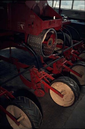 Fotografie: Sätechnik, Einzelkornsaat, Mais, Pneumatische Einzelkornsämaschine (Saugluftprinzip)