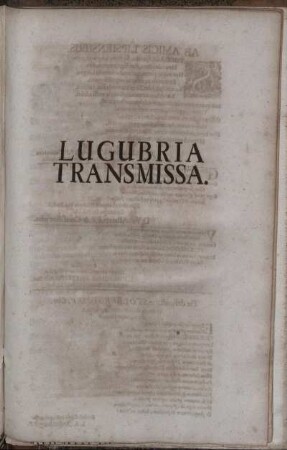 Lugubria Transmissa.