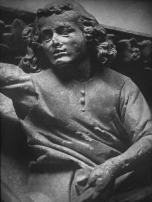 Bassenheim (Koblenz), St. Martin, Hl. Martin zu Pferde, Detail: Hl. Martin. Naumburger Meister