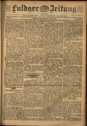Ausgabe vom Donnerstag, den 15. Mai 1902.
