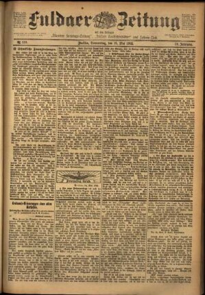 Ausgabe vom Donnerstag, den 15. Mai 1902.