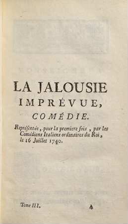 Théatre De M. Fagan, Et Autres Oeuvres Du Mesme Auteur, 3. Théatre Italien