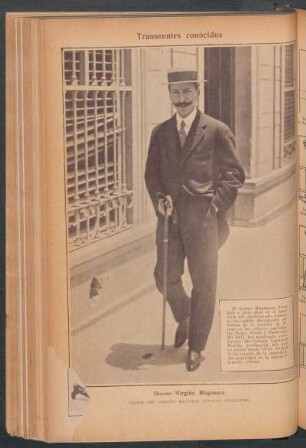 Doctor Virgilio Magnasco, rector del Colegio Nacional Nicolás Avellaneda - [Retrato] : Transeúntes conocidos