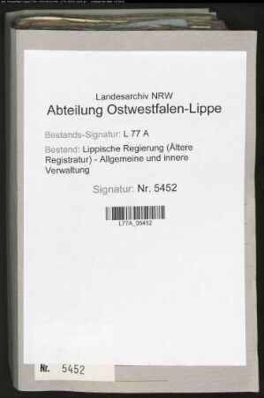 Belege zu den Rechnungen des Milden Fonds